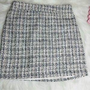 RACHEL ZOE Chic Tweed Skirt - Black and White size 6